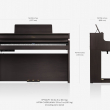 ROLAND HP704 CH SET - цифровое пианино, комплект со стойкой, 88 клавиш, цвет черный - Звуковое и световое оборудование, музыкальные инструменты.
