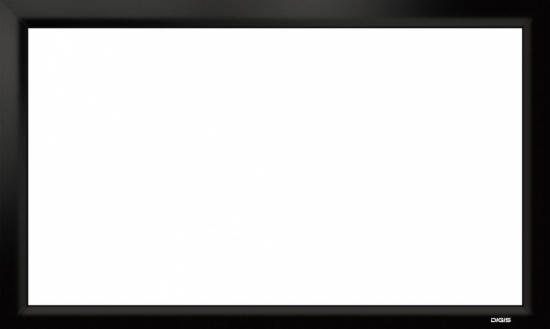 Digis VELVET DSVFS-16932 Экран настенный на раме, формат 16:9, 316", 720x414, рабочая поверхность 700x394, белое матовое полотно, рама 100мм обтянута чёрным бархатом - Звуковое и световое оборудование, музыкальные инструменты.